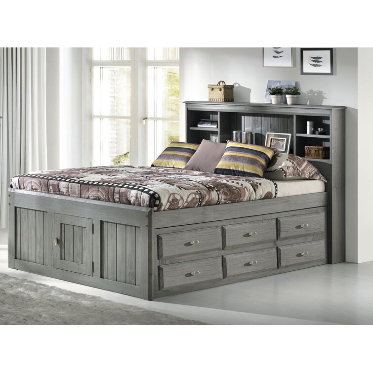 Boys full size store bed with storage